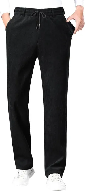2025 Mens Work Casual Solid Color Slim Pocket Pants Solid Color Pants