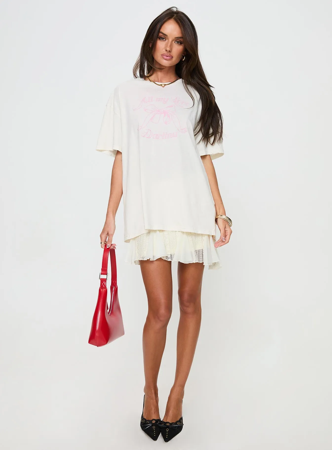 All My Love Bow Tee White