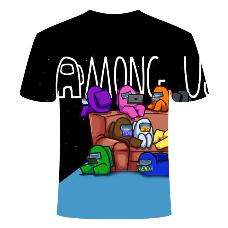 Among Us 3D Printed Round Neck Breathable T-Shirt