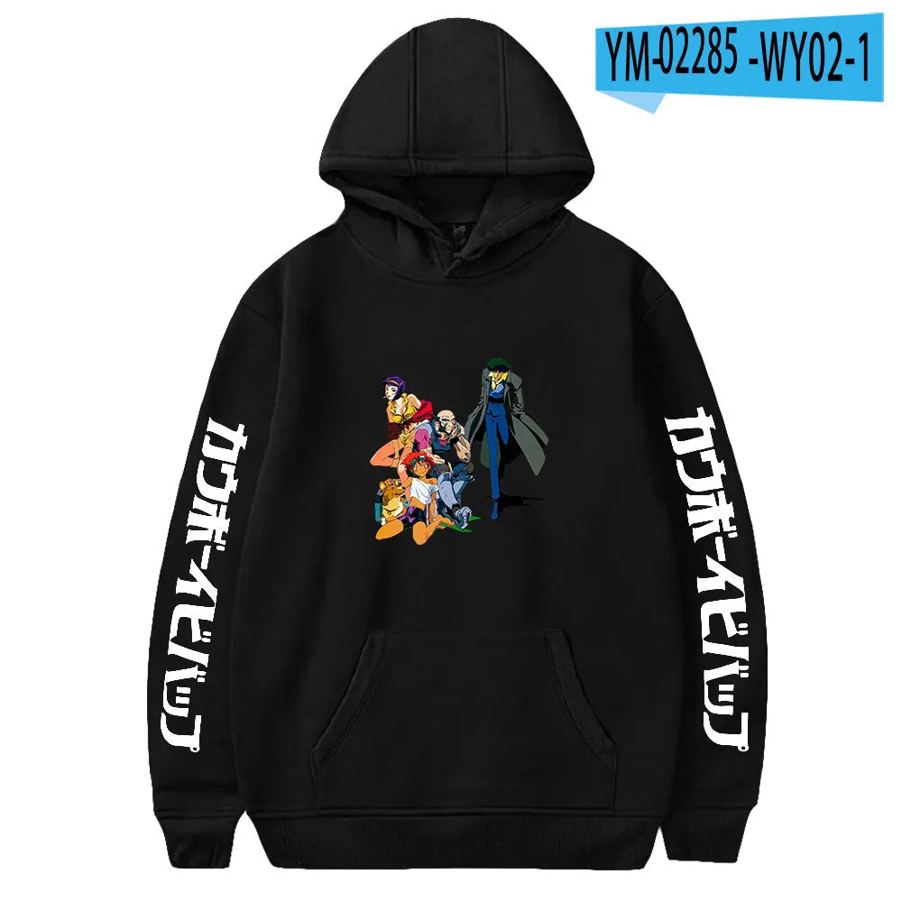 Anime COWBOY BEBOP 3D Print Hoodies Pullover Streetwear Sweatshirt Hoodie
