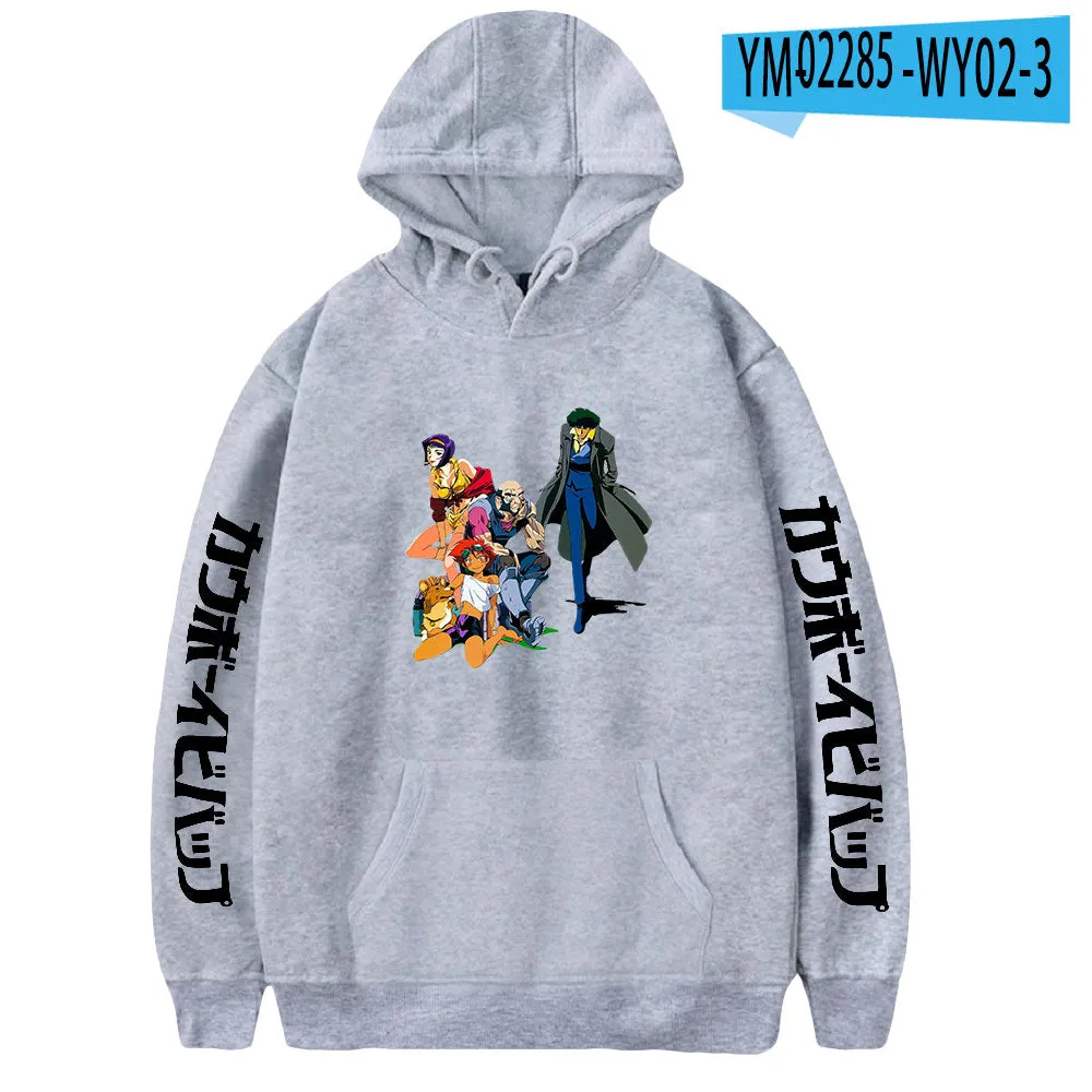 Anime COWBOY BEBOP 3D Print Hoodies Pullover Streetwear Sweatshirt Hoodie