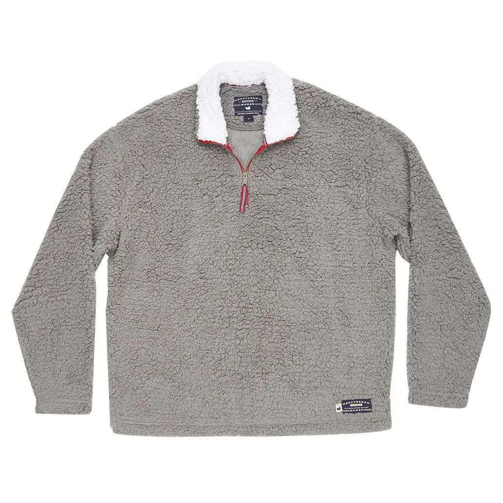 Appalachian Pile Pullover 1/4 Zip in Burnt Taupe by Southern Marsh