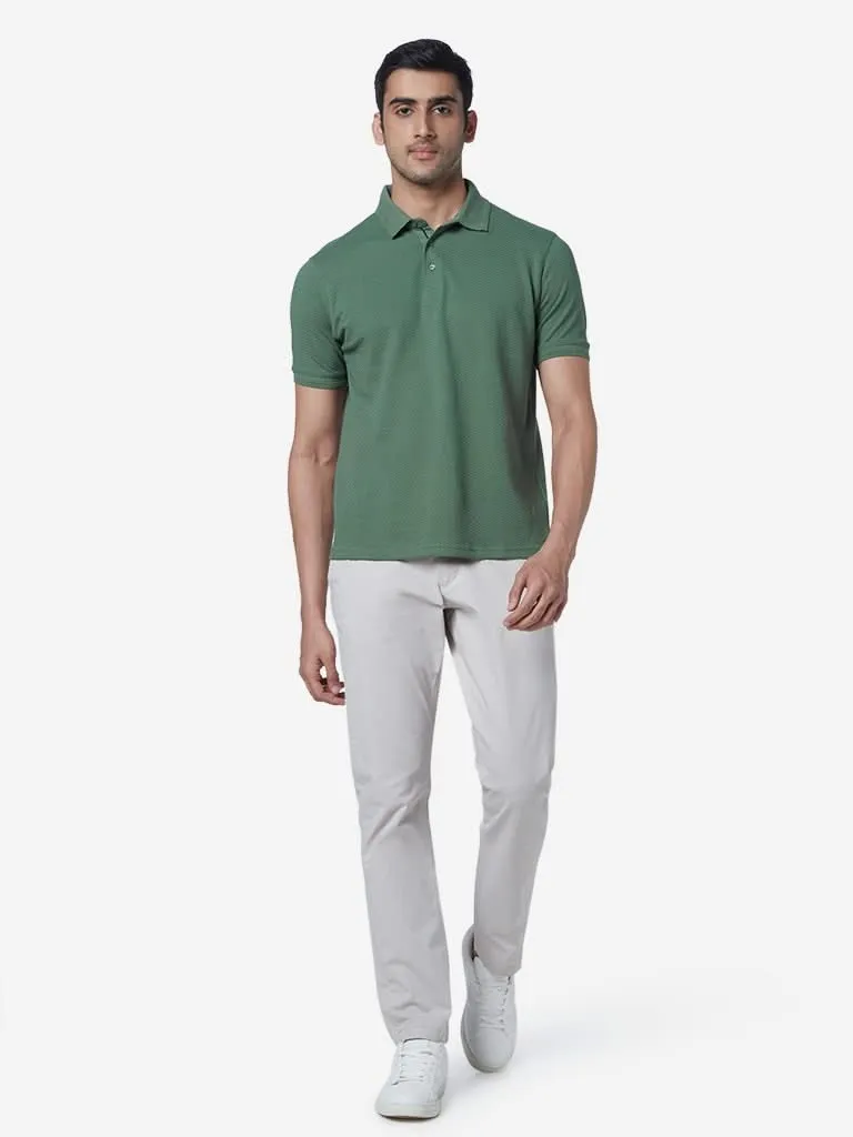 Ascot Olive Relaxed-Fit Polo T-Shirt