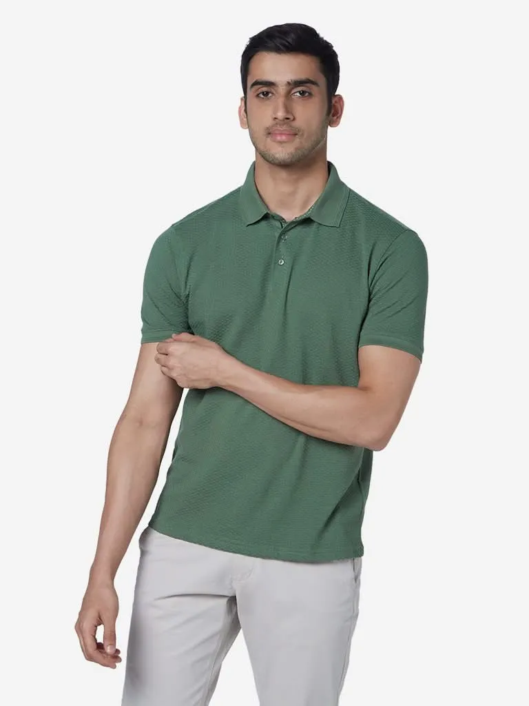 Ascot Olive Relaxed-Fit Polo T-Shirt