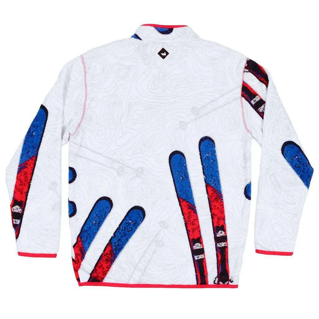 Aspen Backcountry Pullover in White & Red by Southern Marsh