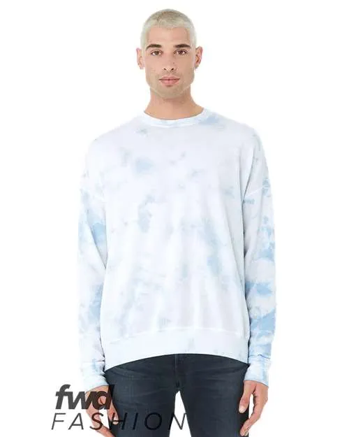 BELLA   CANVAS FWD Fashion Tie-Dyed Crewneck Sweatshirt 3945RD