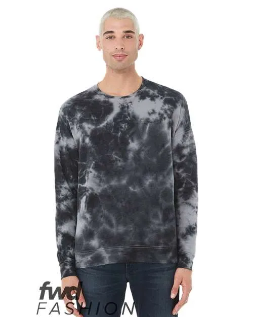 BELLA   CANVAS FWD Fashion Tie-Dyed Crewneck Sweatshirt 3945RD