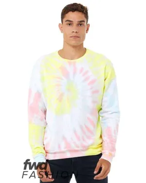 BELLA   CANVAS FWD Fashion Tie-Dyed Crewneck Sweatshirt 3945RD