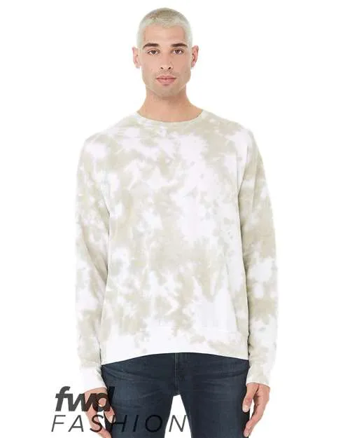 BELLA   CANVAS FWD Fashion Tie-Dyed Crewneck Sweatshirt 3945RD