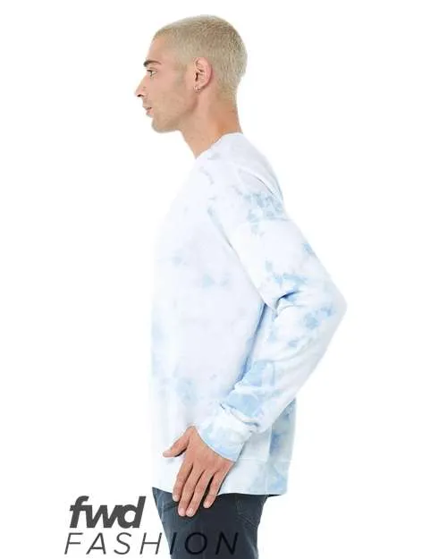 BELLA   CANVAS FWD Fashion Tie-Dyed Crewneck Sweatshirt 3945RD