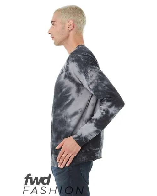 BELLA   CANVAS FWD Fashion Tie-Dyed Crewneck Sweatshirt 3945RD