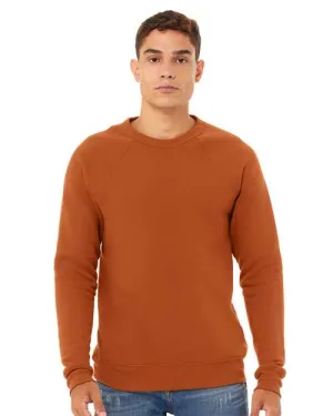 BELLA   CANVAS Sponge Fleece Raglan Crewneck Sweatshirt 3901 Autumn
