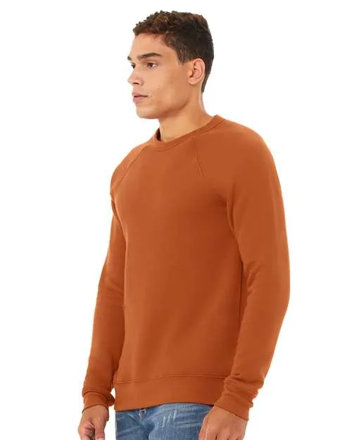 BELLA   CANVAS Sponge Fleece Raglan Crewneck Sweatshirt 3901 Autumn