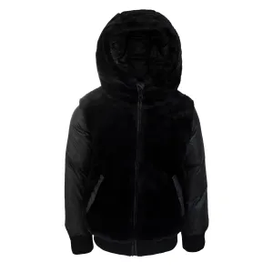 Big Girl’s Black Fur Jacket
