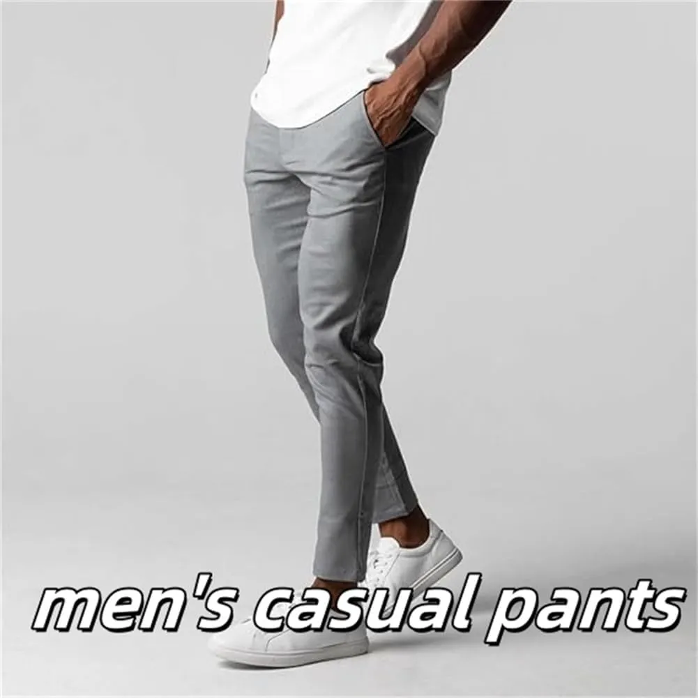 Bizgent Active Chinos Foueo Active Chinos Bizgent Pants Mens Slim Fit Stretch Skinny Tapered Dress Casual Solid Trousers