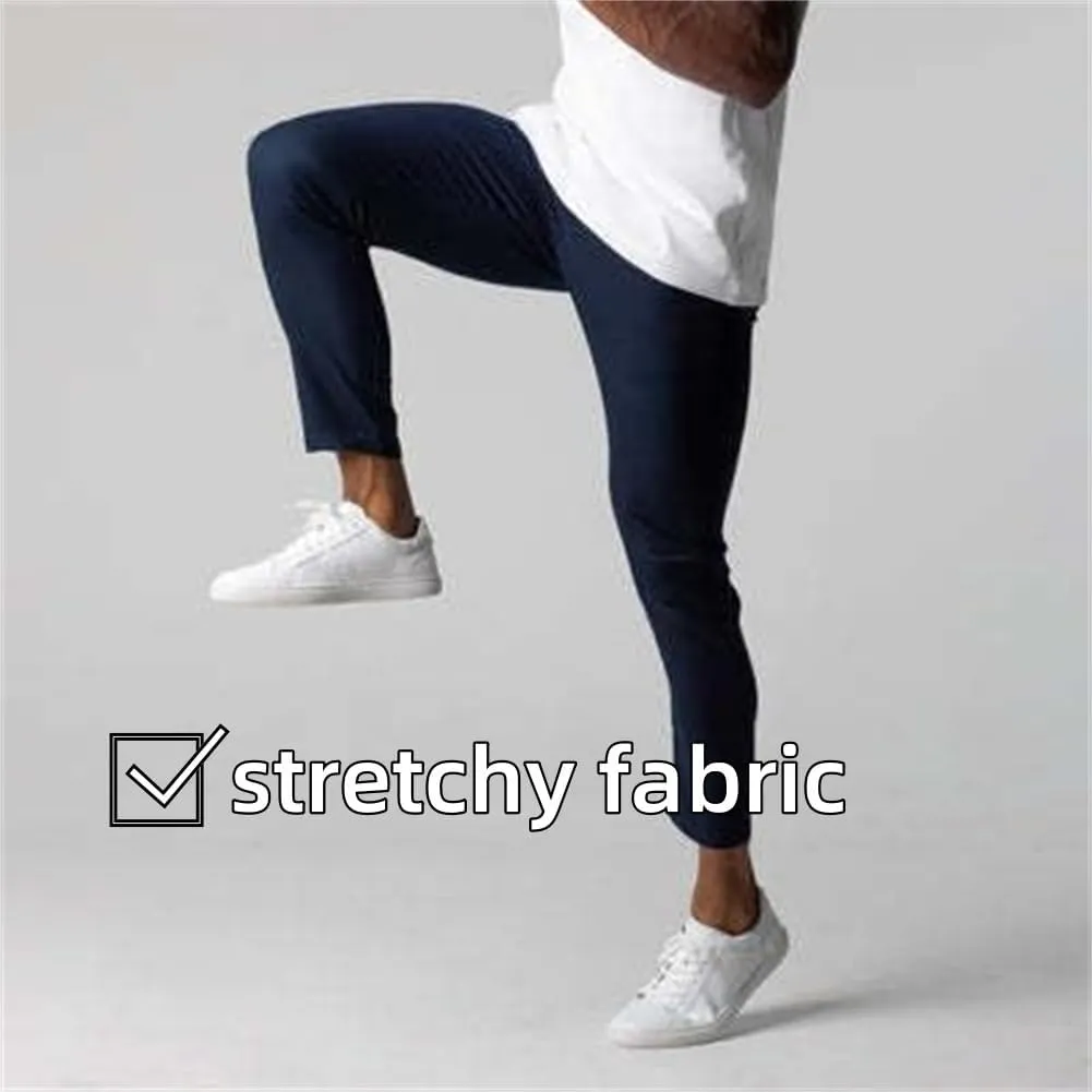 Bizgent Active Chinos Foueo Active Chinos Bizgent Pants Mens Slim Fit Stretch Skinny Tapered Dress Casual Solid Trousers