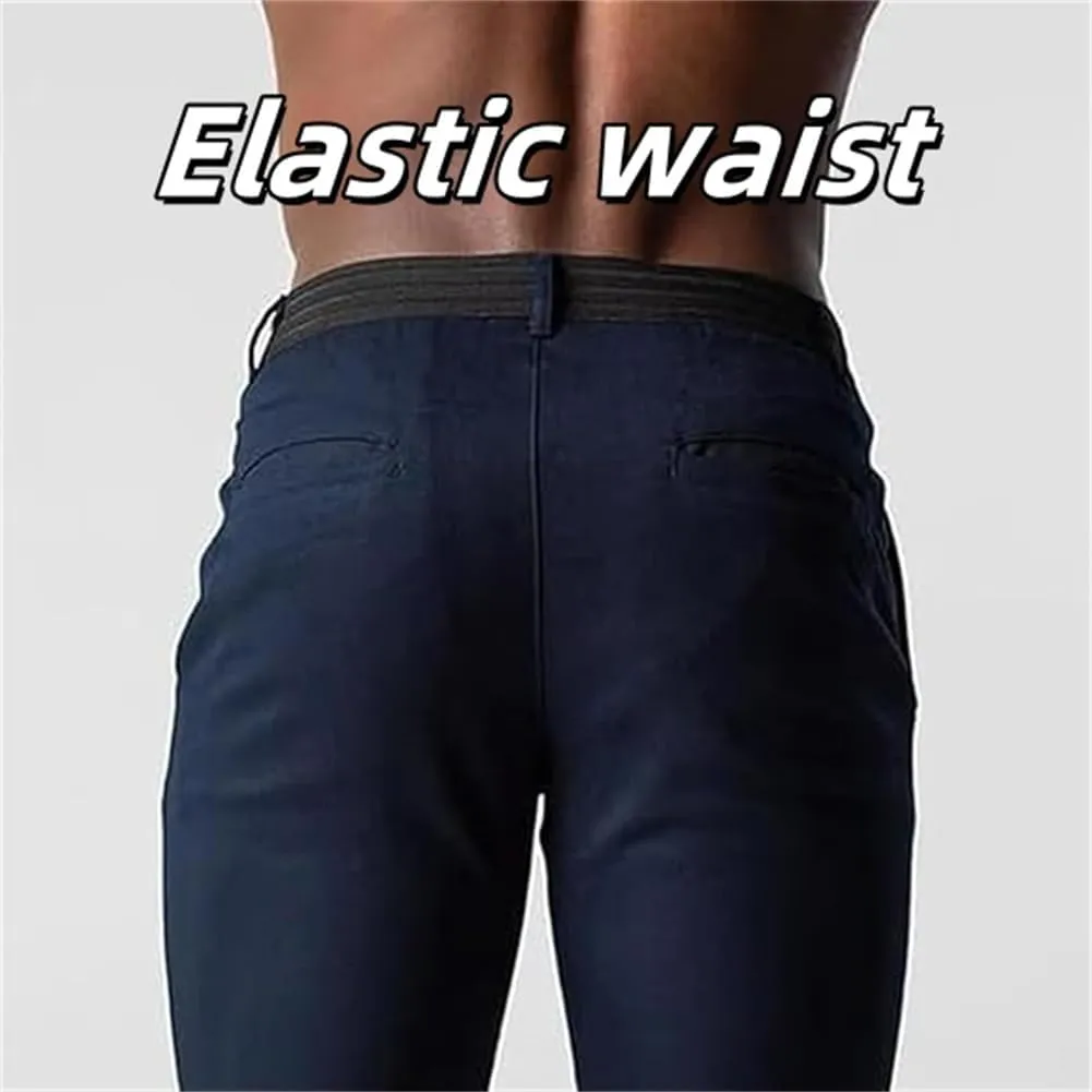 Bizgent Active Chinos Foueo Active Chinos Bizgent Pants Mens Slim Fit Stretch Skinny Tapered Dress Casual Solid Trousers