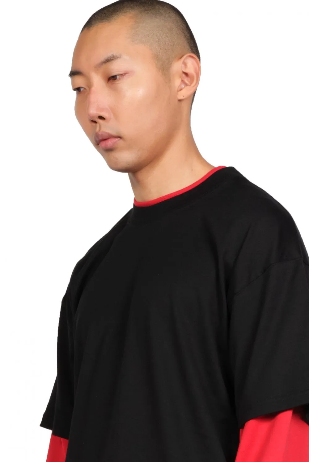 Black Double Layer T-shirt