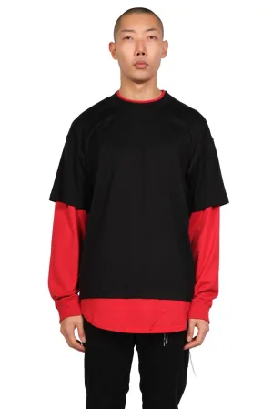 Black Double Layer T-shirt