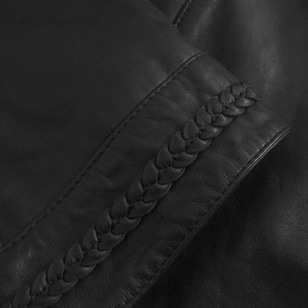 Brenda leather jacket / 51188 - Black (Nero)