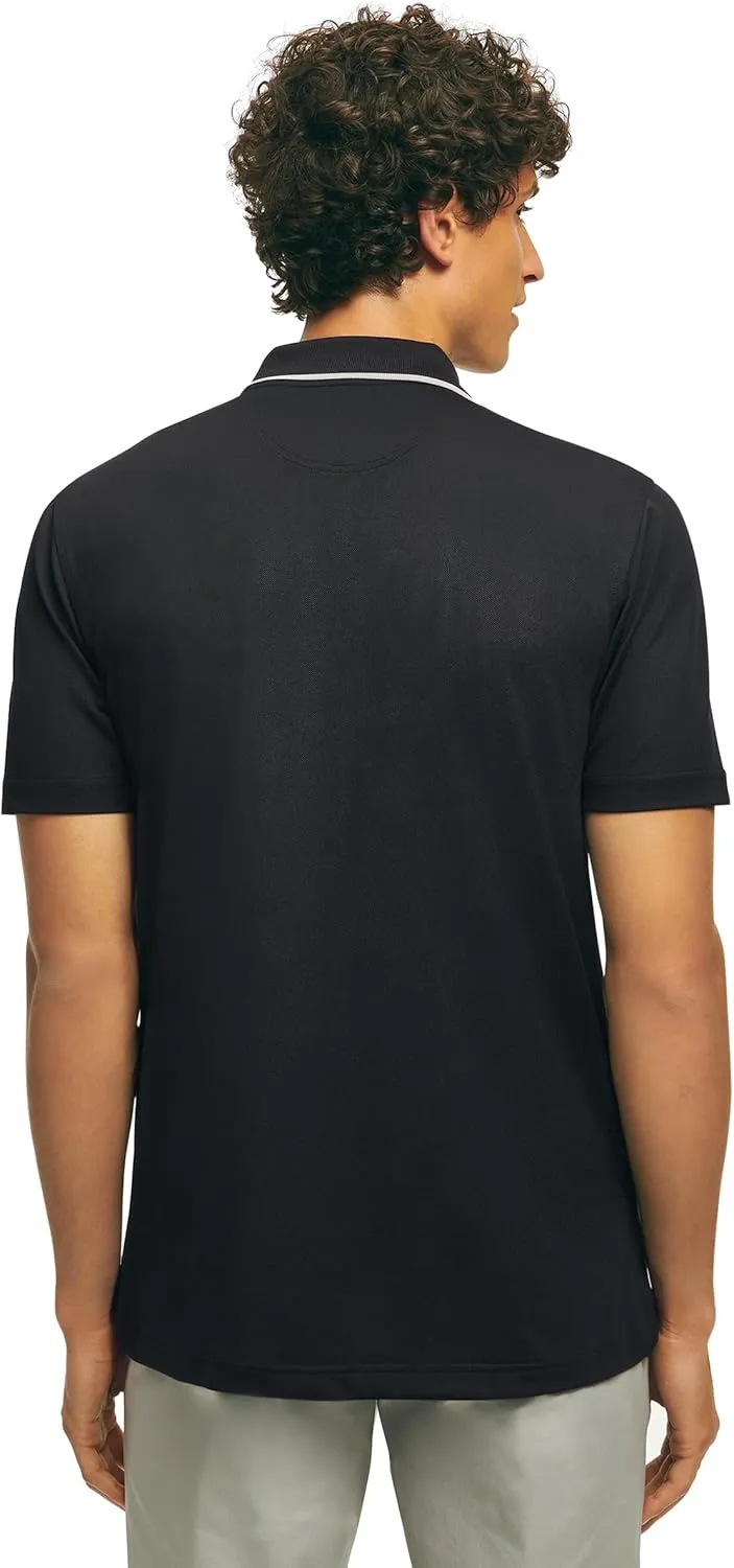 Brooks Brothers Men's Performance Stretch Short Sleeve Pique Golf Polo Shirt