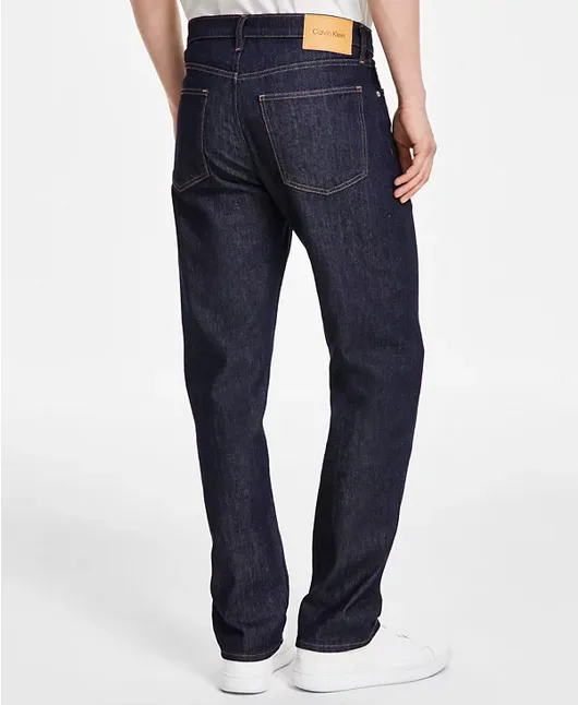 Calvin Klein Men's Standard Straight Fit Jeans Blue Rinse 33 x 32