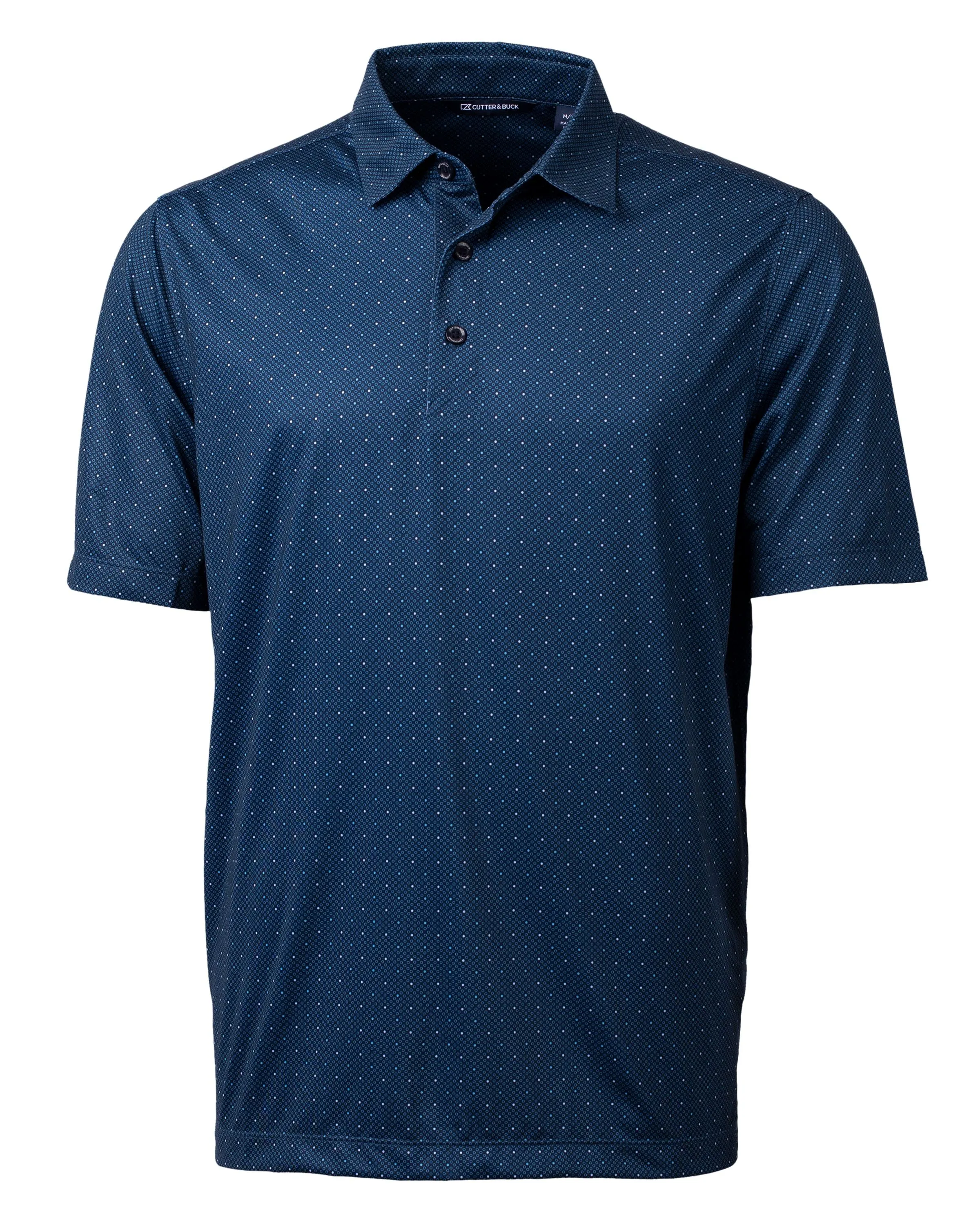 Cutter & Buck Pike Double Dot Print Stretch Polo