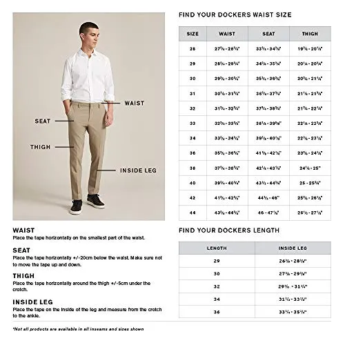 Dockers Men's Comfort Chino Straight Fit Smart 360 Knit Pants (Regular and Big & Tall), 32W x 32L