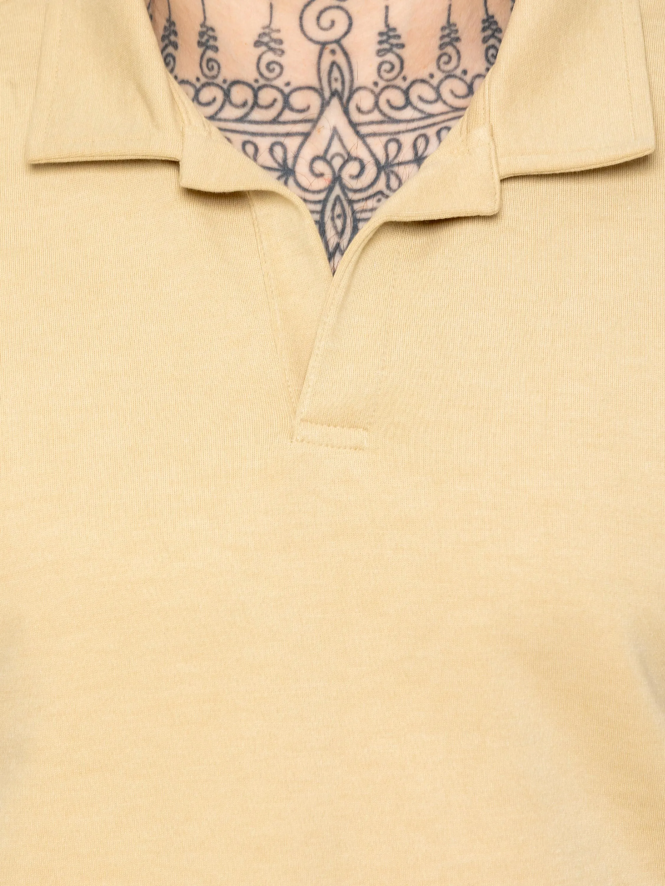Enzo | Mens Open Collar Polo Shirt