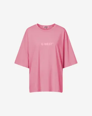 G West Heavyweight Logo Wear Oversized T-Shirt - WOMEN