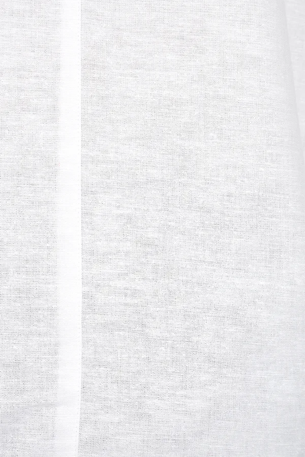 Kaftan neck full sleeve Cotton Qurta shirt with rounded hem