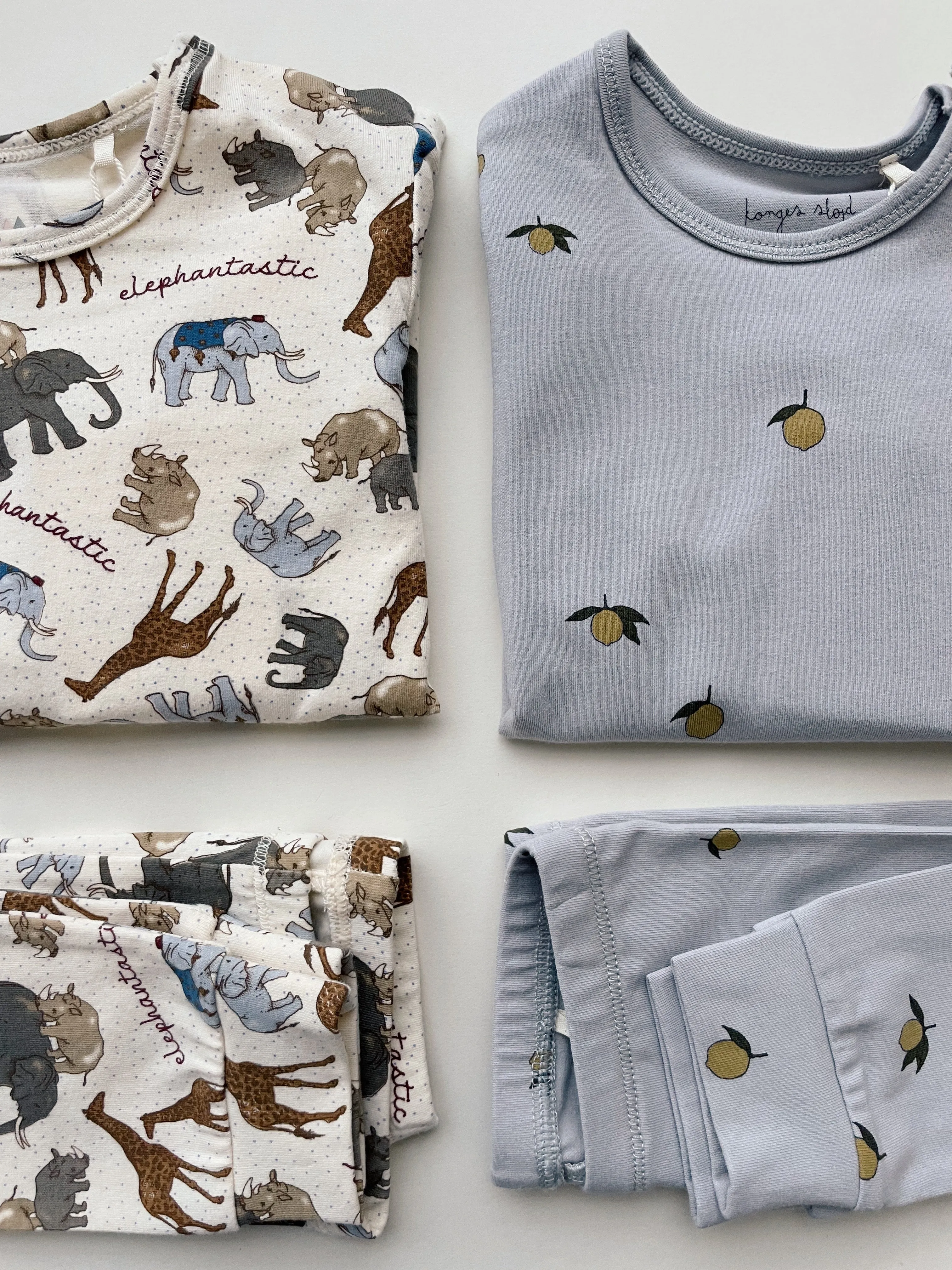 Konges Slojd - Organic Cotton Bodysuit Pants -  Elephantastic