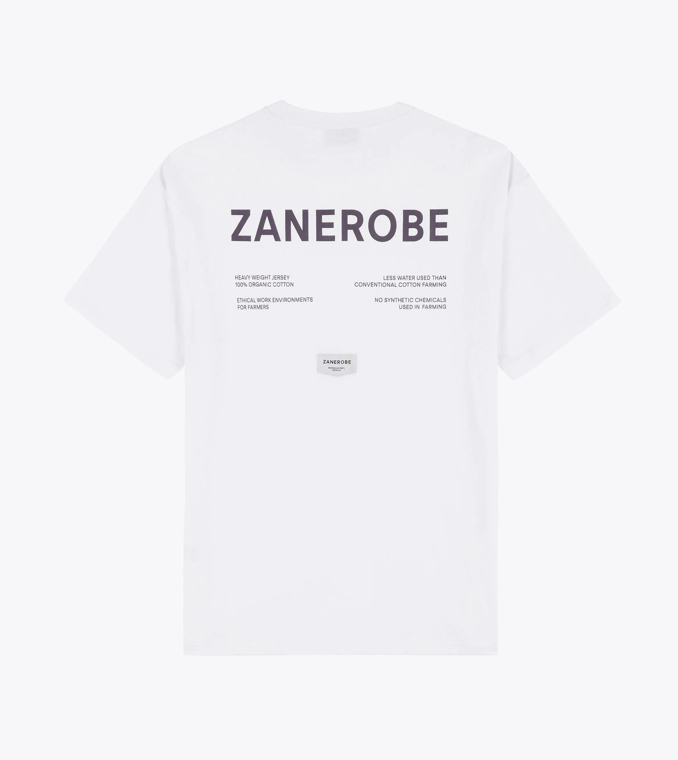 Label Box    Tee Vintage White