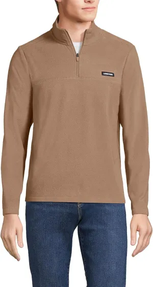 Lands' End Men's Anyweather Fleece Quarter Zip Pullover