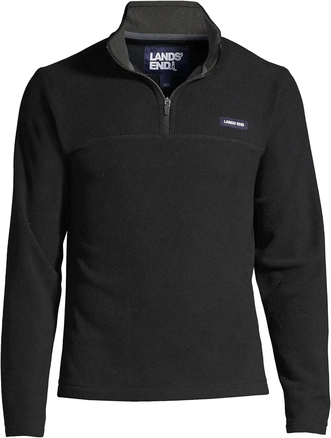 Lands' End Men's Anyweather Fleece Quarter Zip Pullover