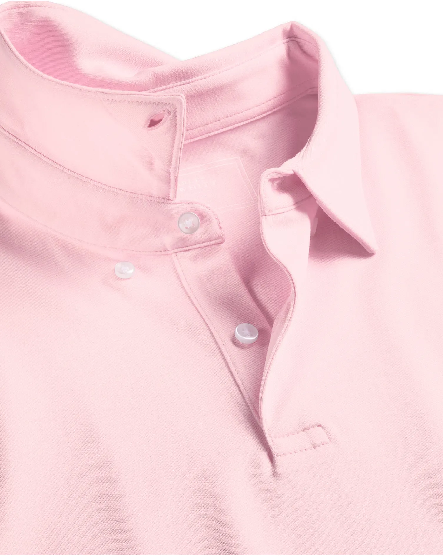 Light Pink Plain Short Sleeve Jersey Polo