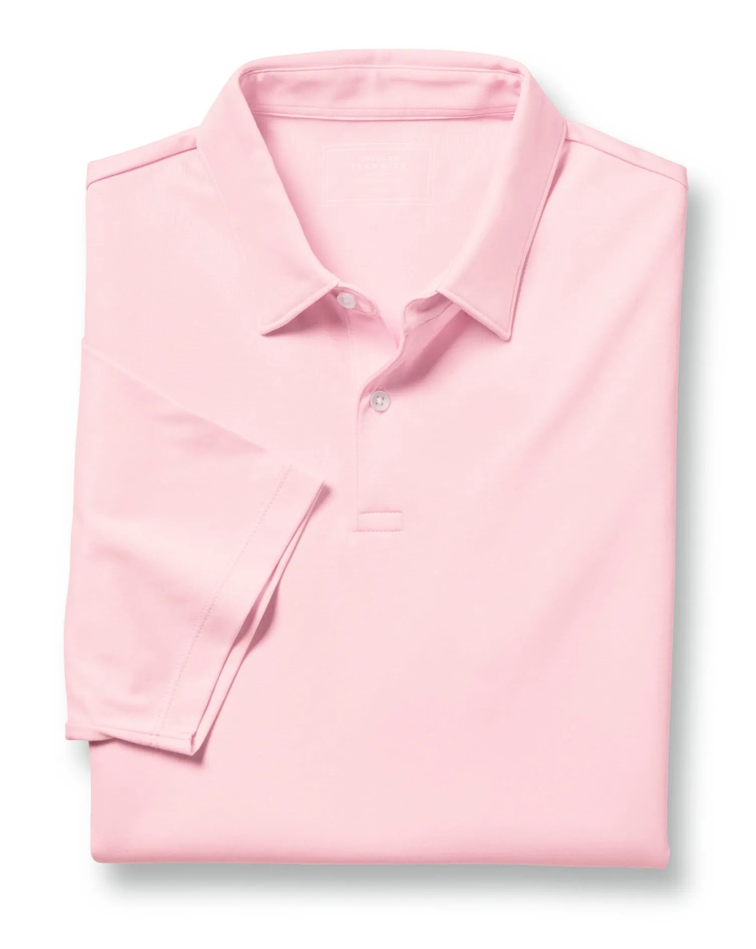 Light Pink Plain Short Sleeve Jersey Polo