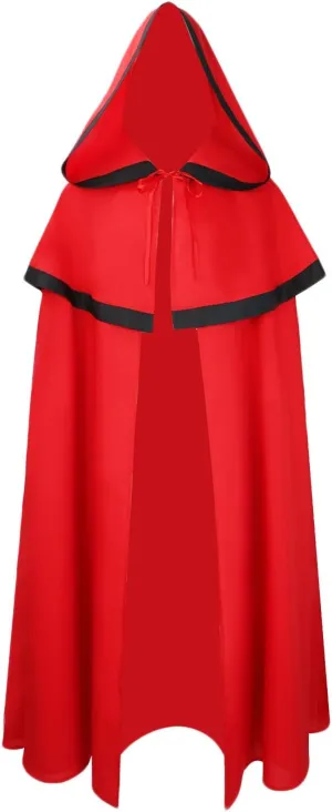 Lmdudan 2023 Halloween Cloak Unisex Adult Renaissance Medieval Costume Tunic Hoodies Robe Cosplay Capes Full Length Cape