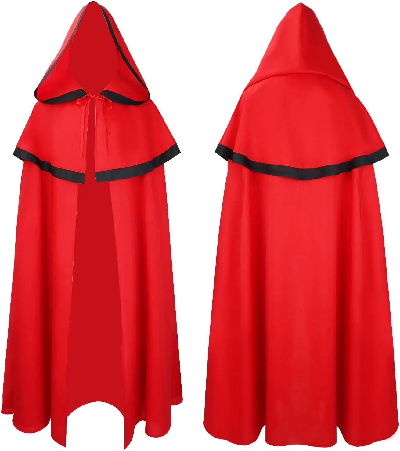 Lmdudan Unisex Adult Full Length Cloak Halloween Hooded Cape Renaissance Medieval Costume Tunic Hoodies Robe Cosplay Capes