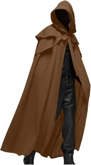 Lmdudan Unisex Adult Hooded Robe Cloak 2023 Halloween Cosplay Costumes Women Men Tunic Hoodies Robe Renaissance Medieval Cape