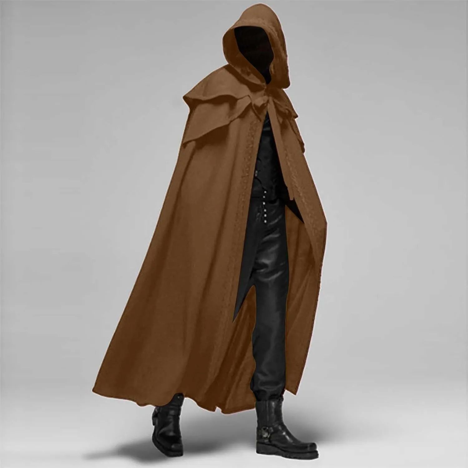 Lmdudan Unisex Adult Hooded Robe Cloak 2023 Halloween Cosplay Costumes Women Men Tunic Hoodies Robe Renaissance Medieval Cape