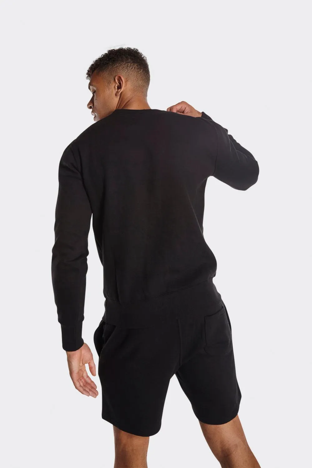 London Attitude Black Utility Pocket Sweatshirt