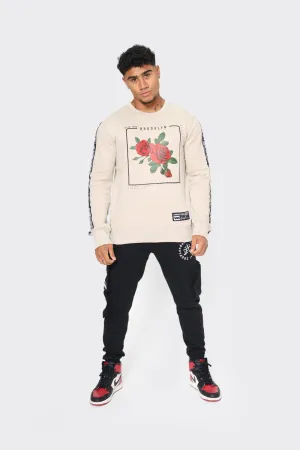 London Attitude Brooklyn Rose Graphic Sweatshirt