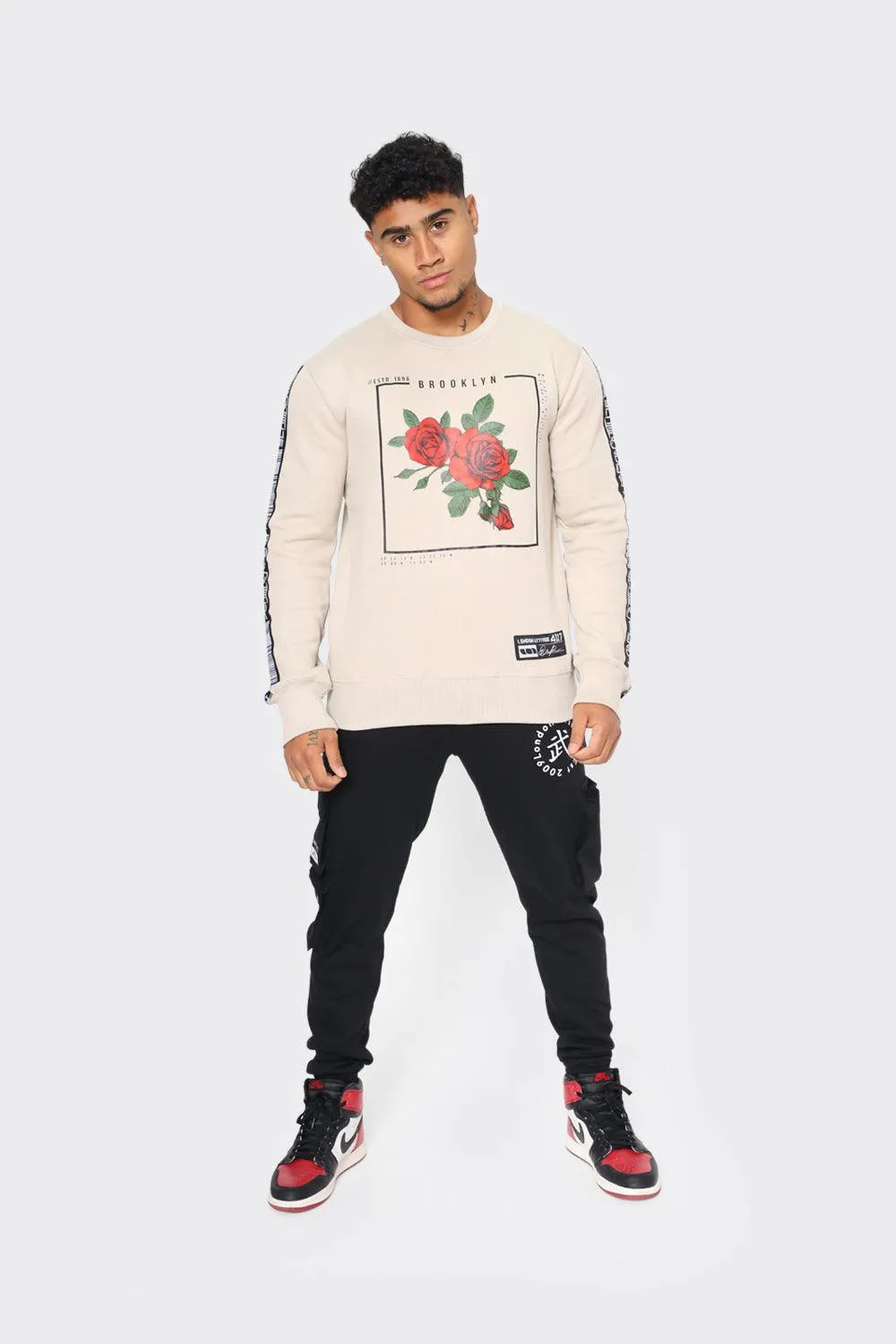 London Attitude Brooklyn Rose Graphic Sweatshirt