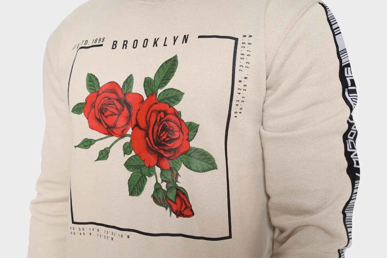 London Attitude Brooklyn Rose Graphic Sweatshirt