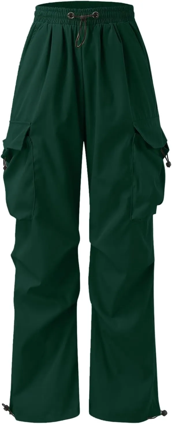 Men's Baggy Cargo Pants Casual Parachute Pants Cotton Loose Fit Hip Hop Pant Multi Pockets