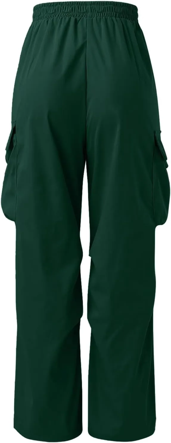 Men's Baggy Cargo Pants Casual Parachute Pants Cotton Loose Fit Hip Hop Pant Multi Pockets