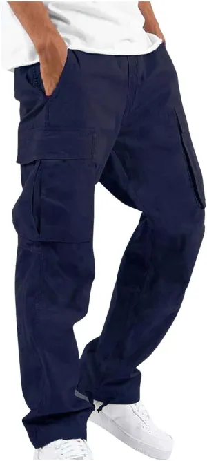 Men's Casual Cargo Pants Hiking Pants Workout Joggers Sweatpants Fashion Lightweight Cozy Pant