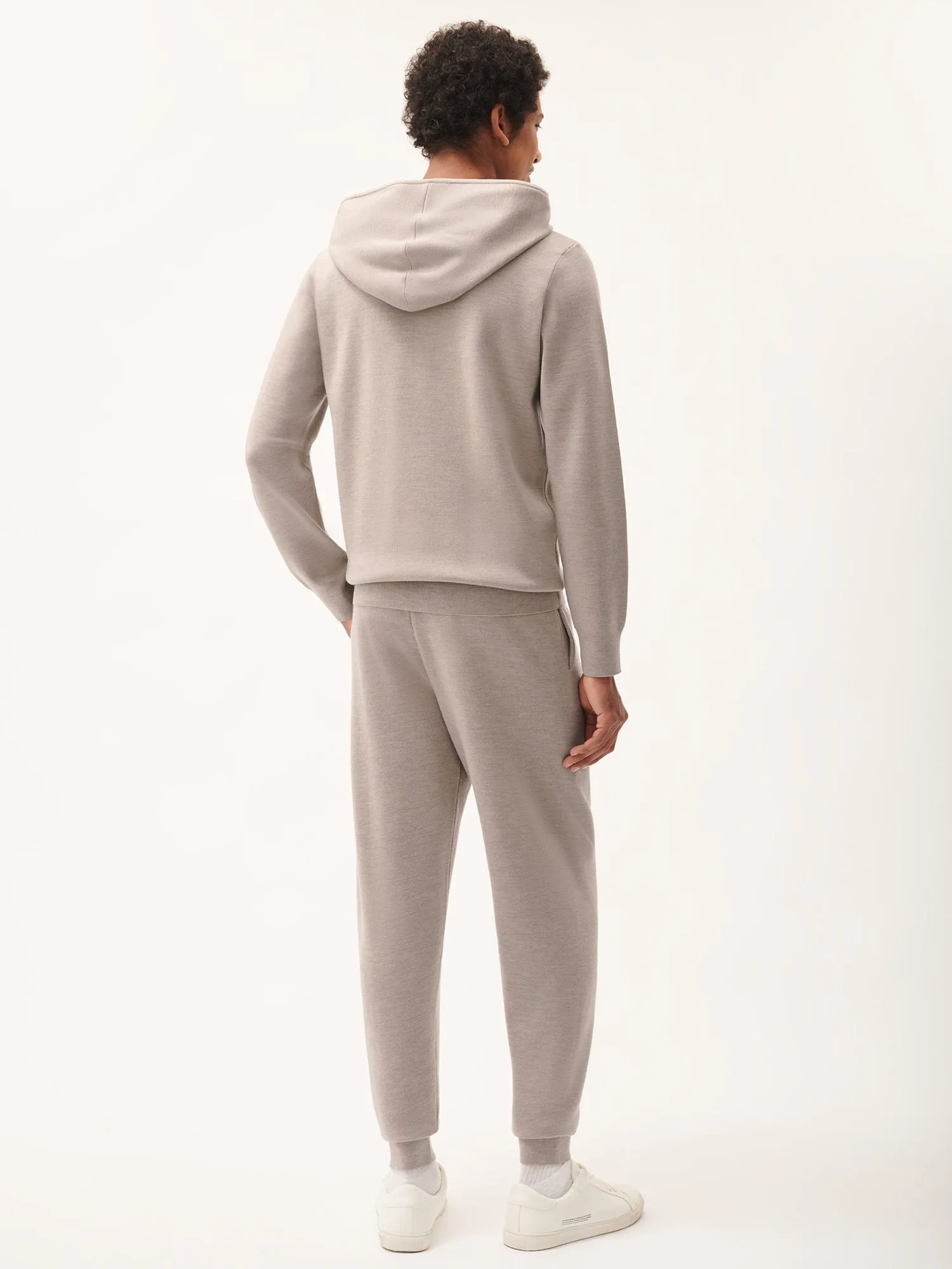 Mens DNA Regenerative Merino Wool Track Pantsstone marl