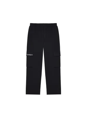 Mens Double Jersey Cargo Track Pantsblack